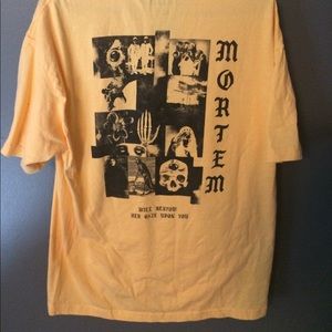 Empyre mortem yellow tee